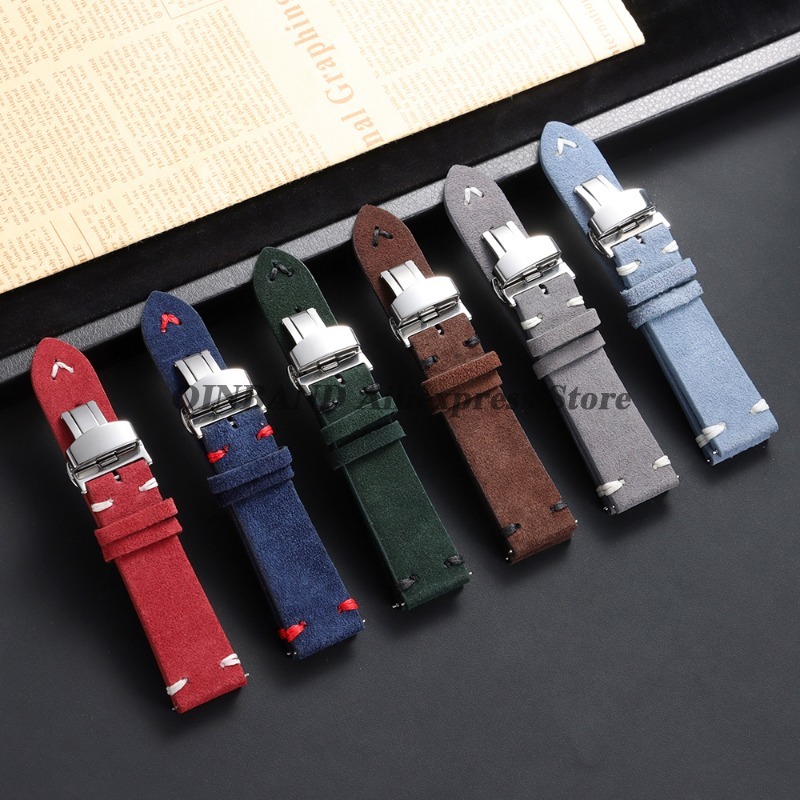 Suede Strap Watch - Cinturino per Orologio in Pelle Scamosciata