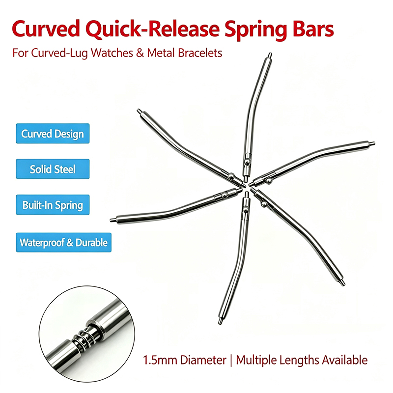 Curved Spring Bar - Barretta a molla curva a sgancio