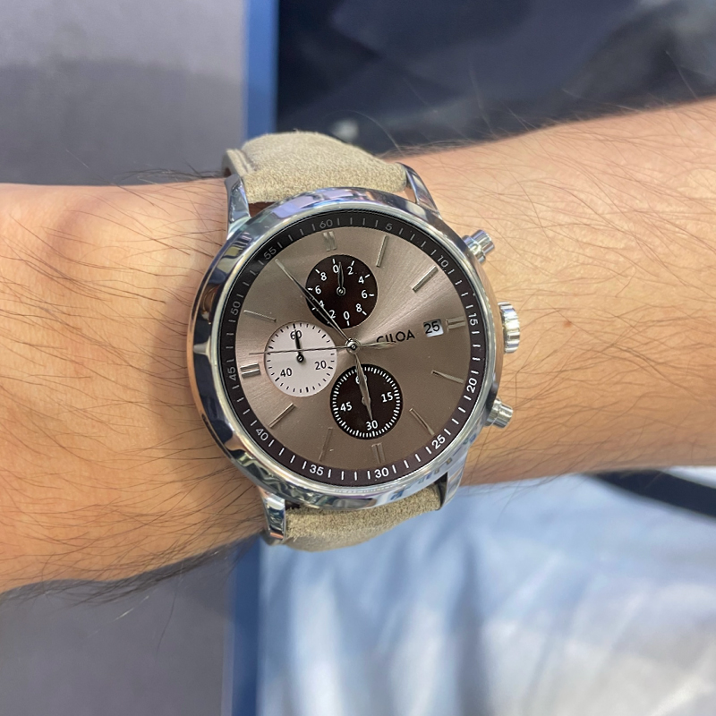 Orologio da polso da uomo CILO - Suede Strap Watch recensione e prezzo