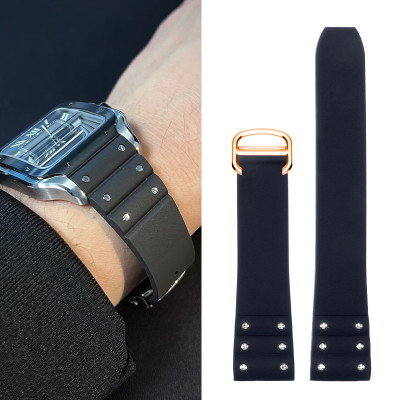 Cinturino in gomma di alta qua - Cartier Watch Santos recensione e prezzo