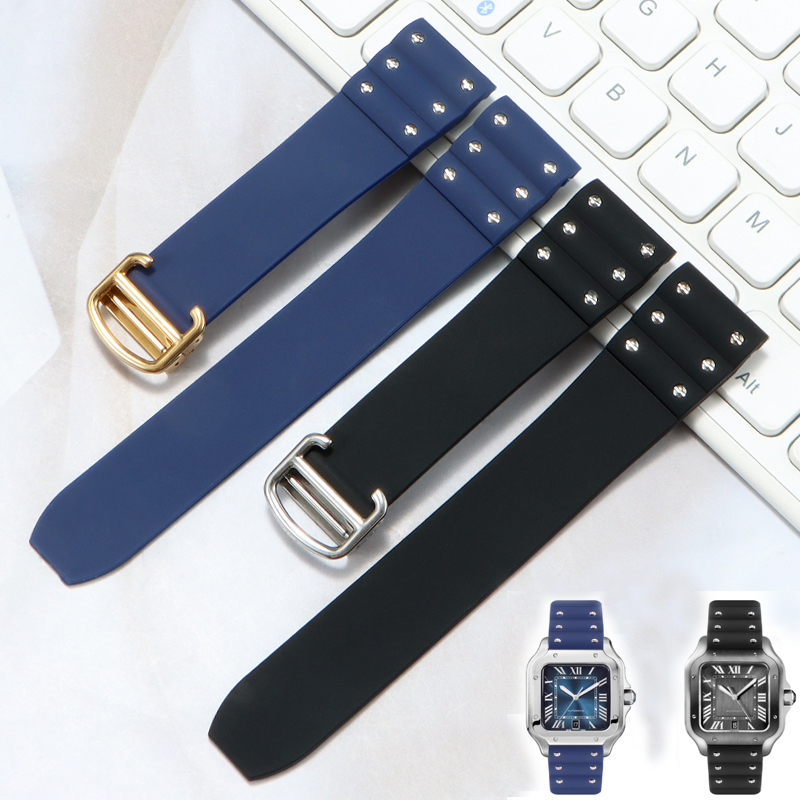 Cinturino in gomma di alta qua - Cartier Watch Santos recensione e prezzo