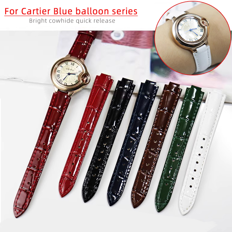 Cinturino luminoso in vera pel - Cartier Watch Ballon Bleu recensione e prezzo