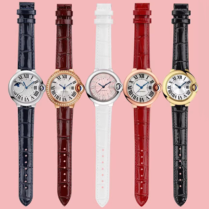 Cinturino luminoso in vera pel - Cartier Watch Ballon Bleu recensione e prezzo